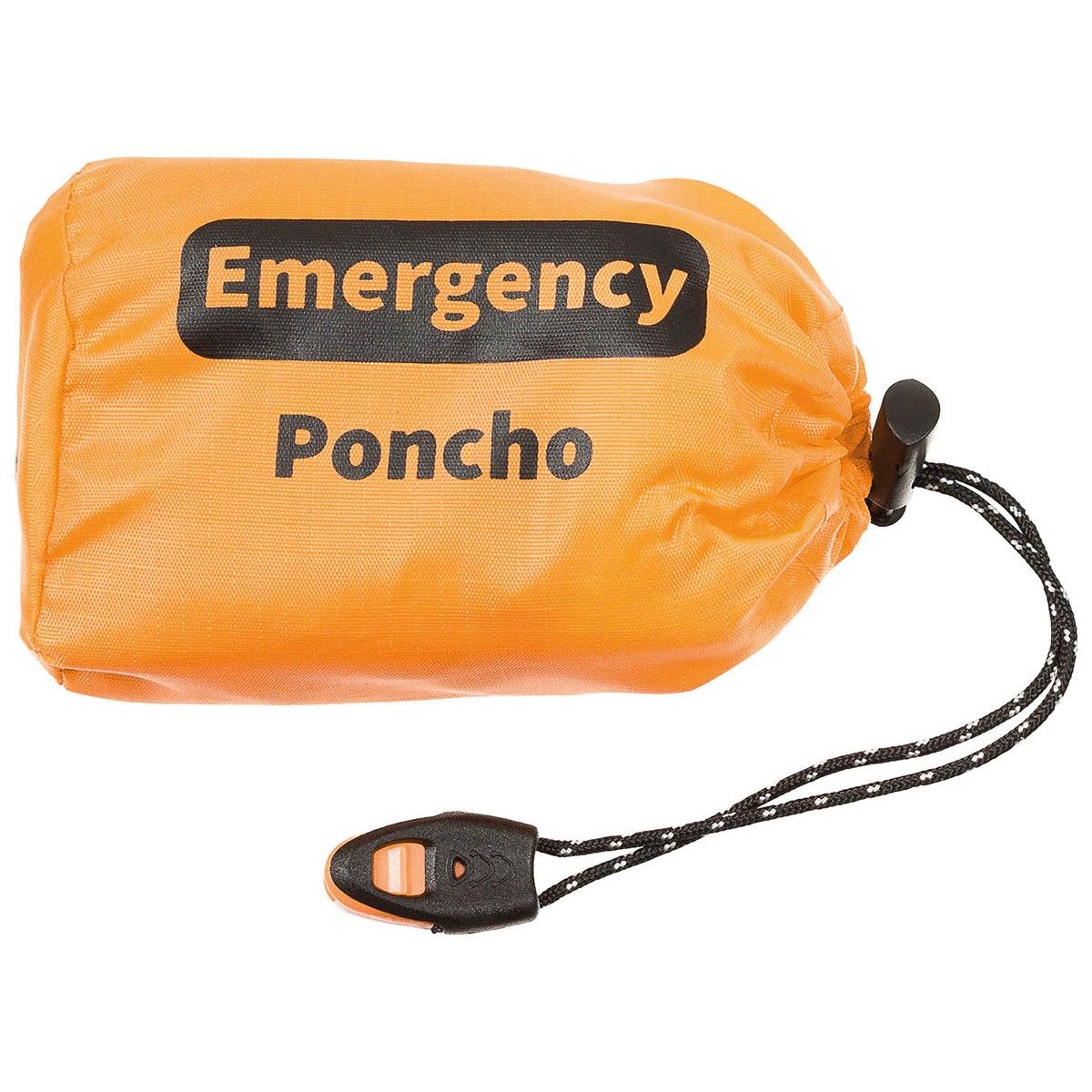 Pelerina Ploaie de urgenta si fluierita MFH Poncho Orange 08250