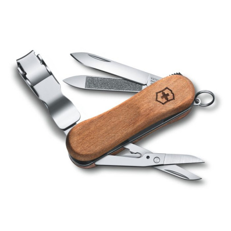 Briceag Victorinox Delemont Nail Clip Wood 580 0.6461.63