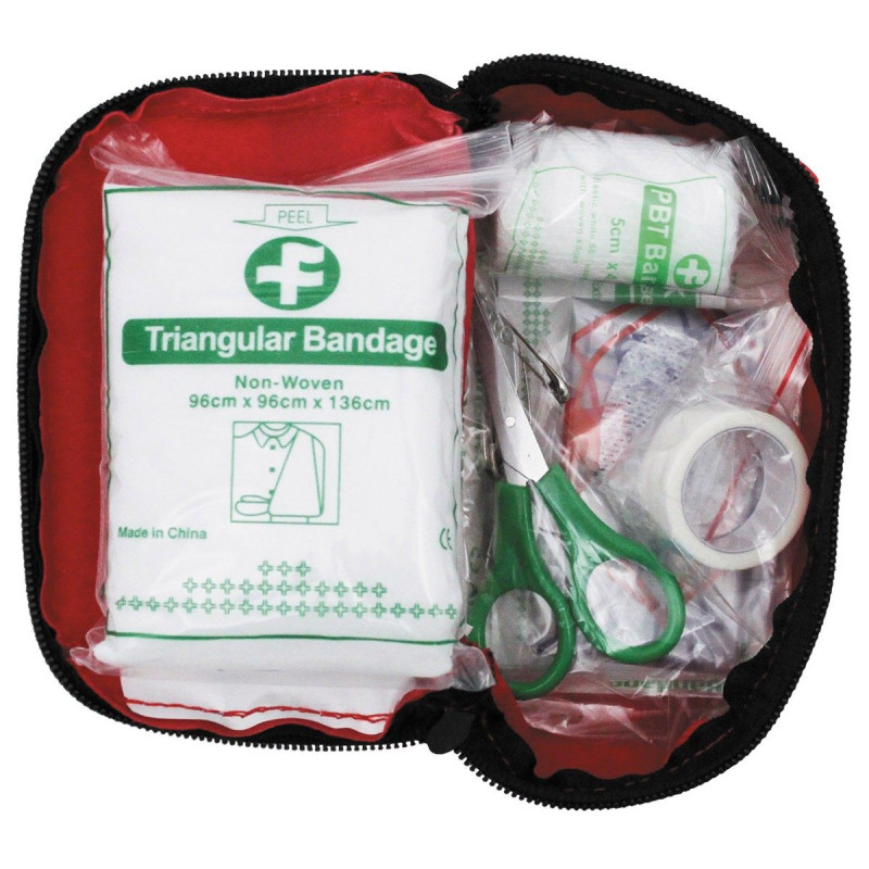 MFH Kit / Trusa Prim Ajutor Completa Mica Rosie 27136I