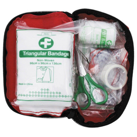 MFH Kit / Trusa Prim Ajutor Completa Mica Rosie 27136I