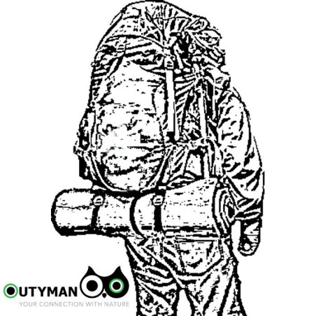 OutyMan Chinga Compresie ATOM L 143 cm cu Catarama si Clema