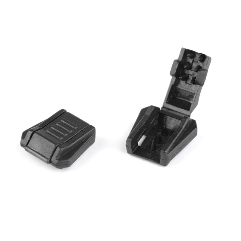 Zip Clip Fermoar Capat Snur Plastic Cord End 18X18mm 160061