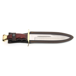 Cutit Vanator, Teaca Piele, Lama Inox 19cm, Muela BW-19 2