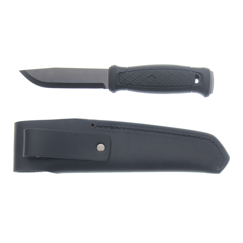 Cutit Mora Garberg Otel Carbon Black Teaca Piele (13716+13272) 13100