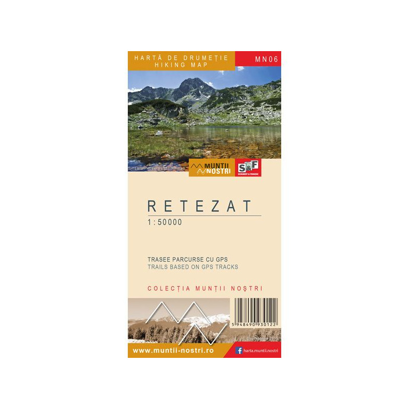 Schubert & Franzke Harta Muntii Nostri Harta Muntilor - Retezat MN06
