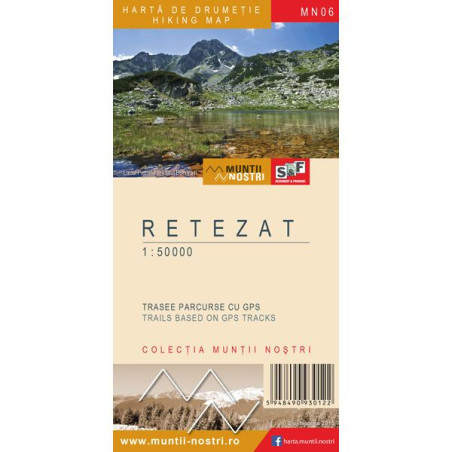Schubert & Franzke Harta Muntii Nostri Harta Muntilor - Retezat MN06