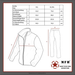 Costum Camuflaj Woodland Ghillie MFH 4 parti Marime: XL/XXL 07703T-XL 2