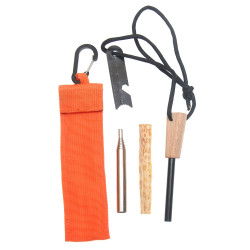 Outyman Set Amnar / Cremene Pai Metalic, Lemn Rasinos, Teaca cu carabiniera 11 in 1 XXL 70 x 8mm OA0036 2