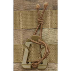Set 2 Adaptoare de tip Clip cu elastic MOLLE, Coyote Tan, MFH 27552R 2