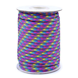 Snur Cordelina Paracord (7x3 fire) 25mx4mm Rezistenta Purple-Pink 4362 2