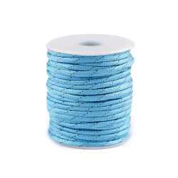 Snur Cordelina Paracord (7x3 fire) cu fir reflectorizant 25mx4mm Rezistenta Albastru Deschis 0658 2