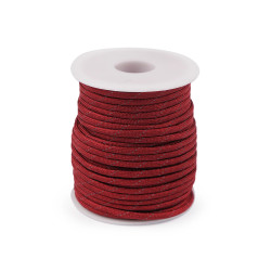 Snur Cordelina Paracord (7x3 fire) cu fir reflectorizant 25mx4mm Rezistenta Rosu Inchis 9464 2
