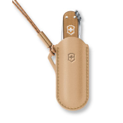 Teaca Victorinox, Piele cu prindere la gat, pentru bricege mici de 58mm, Wet Sand, 4.0670.49 2