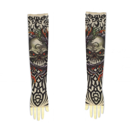 Set maneci tatuaj fals, protectie maini, Barbaric 30589