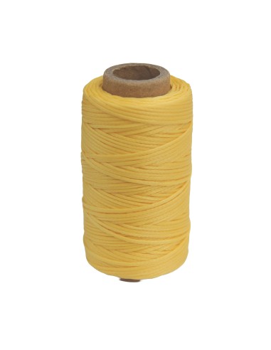 Ata de cusut piele, cerata, poliester, 50m, 1 mm, Galben, NO12 Outyman OA0265