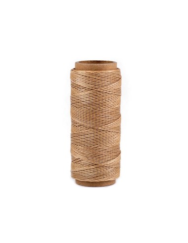 Ata de cusut piele, cerata, poliester, 50m,1 mm grosime, Bej Aloe 240045 28732