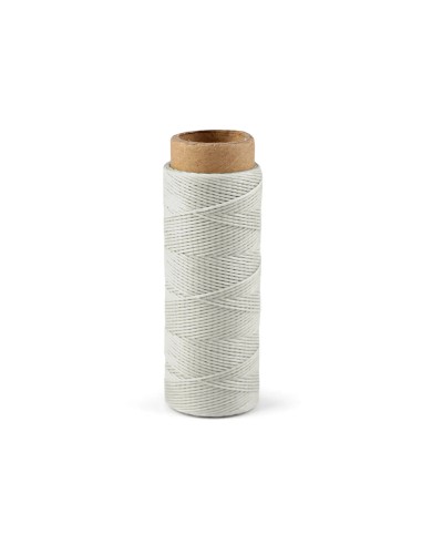 Ata de cusut piele, cerata, poliester, 50m,1 mm grosime, Alb Zapada 240045 28725