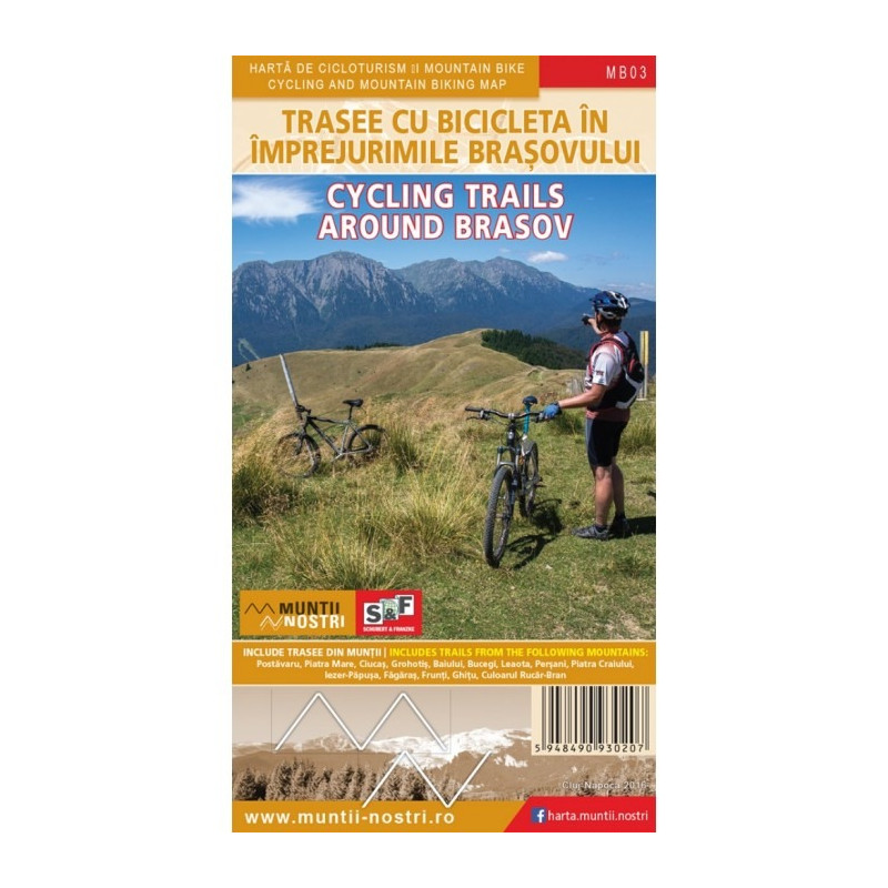 Schubert & Franzke Harta Trasee Cicloturistice in imprejurimile Brasovului MB03
