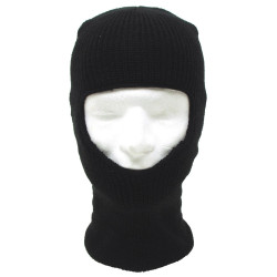 Cagula Acrylic, Groasa si Elastica, Adult Balaclava "1 gaura" Black MFH 10893A