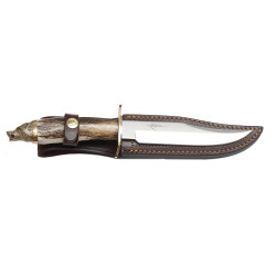 Cutit Cercetas / Vanator Muela, Lama inox 15.8cm, WOLF-16A