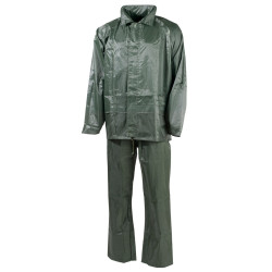 Costum impermeabil MFH L cu gluga Verde 08301B