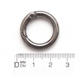 Inel tip carabina cu arc Nichel Negru, ?16 mm 780782 7060