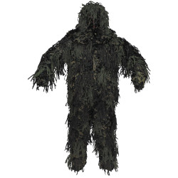 Costum Impermeabil Camuflaj Woodland Ghillie Jackal 3D Body System 3 parti Marime: XL/XXL 07705T-XL