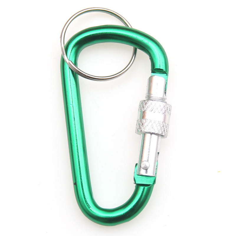 Albainox Mini Carabina cu inel si blocare 5mm Verde 6.2x3.5cm 09839