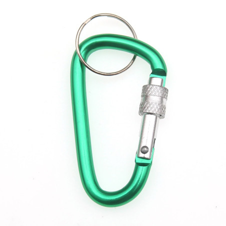 Albainox Mini Carabina cu inel si blocare 6mm Verde 6.5x3.7cm 09839M