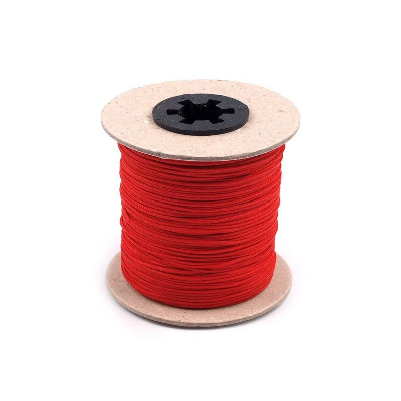 Snur poliester 100m PES ?1,5mm Rosu 8253