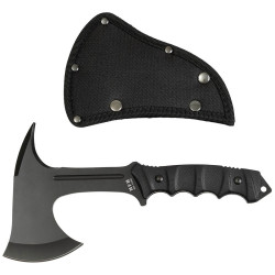 Topor / Toporisca Tomahawk, "Comox" black, maner G10 , Teaca 27cm MFH 44300