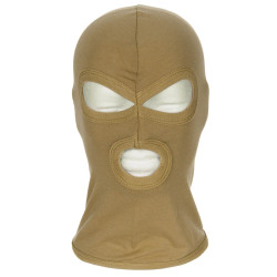 Cagula Subtire si Elastica, Bumbac, Adult Balaclava "3 gauri" Coyote Tan MFH 10901R