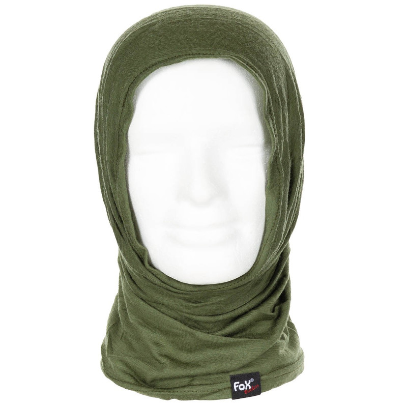 Esarfa Lana "Merino Lite" de tip tub, se poate purta ca si cagula sau fular, 2in1, Adult, OD Fox Outdoor 10179B