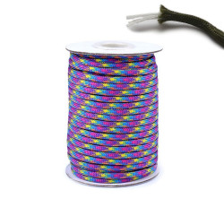 Snur Cordelina Paracord (7x3 fire) 25mx4mm Rezistenta Purple-Pink 4362