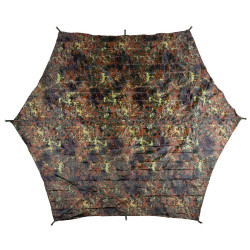 Prelata Fas, Plane, "Hexagon-Tarp", 340 x 310 cm, flecktarn MFH 32418V
