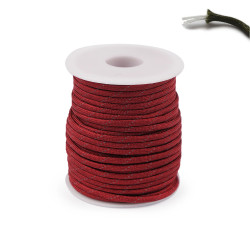Snur Cordelina Paracord (7x3 fire) cu fir reflectorizant 25mx4mm Rezistenta Rosu Inchis 9464