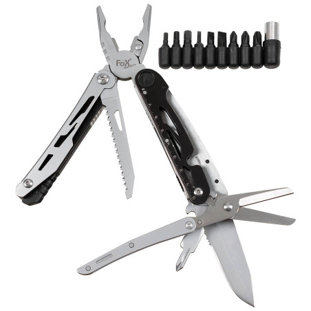 Set Briceag Multifunctional, amnar, foarfeca, si set de biti, Fox Outdoor 27182