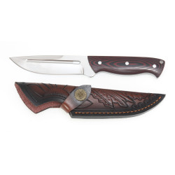 Cutit Cercetas / Vanator Micarta, Lama Inox 12.5cm, Albainox 32770
