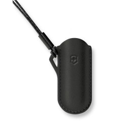 Teaca Victorinox, Piele cu prindere la gat, pentru bricege mici de 58mm, Dark Illusion, 4.0670.3