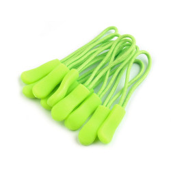 Set 10 bucati Accesoriu Tragator Fermoar Verde Neon 49057