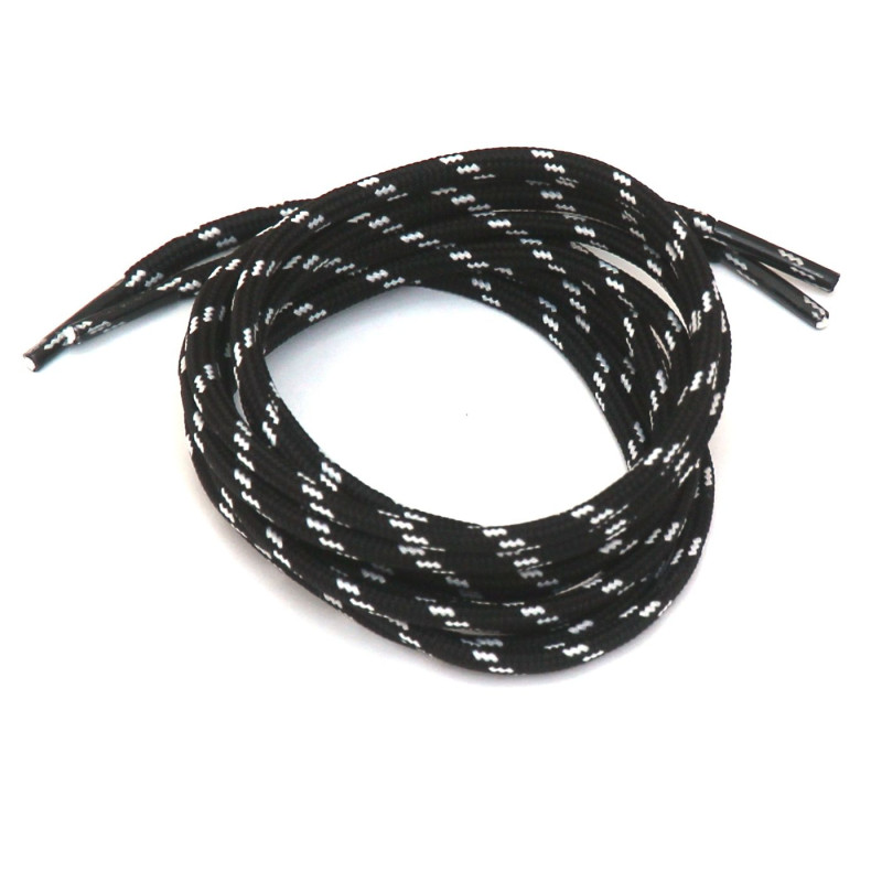 Sireturi Outyman Rotunde, 120cm, 5mm, Negru, OA0226