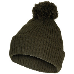 Caciula cu ciucure (Bobble Hat) si interior 3M Thinsulate, Verde Masliniu, OD Green, MFH 10980B